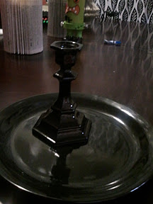 Painted candle stick