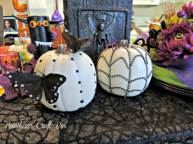 black butterflies, Halloween crafts, pumpkins, DIY, tutorial, bling, want 2 scrap, white pumpkins black butterflies, Halloween crafts, pumpkins, DIY, tutorial, bling, want 2 scrap, white pumpkins