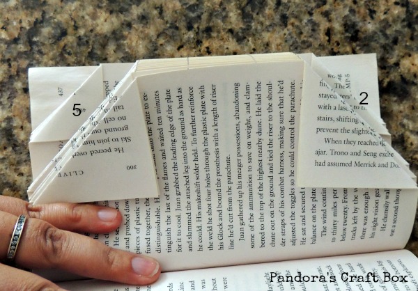book folding, book fold pattern, book folding origami