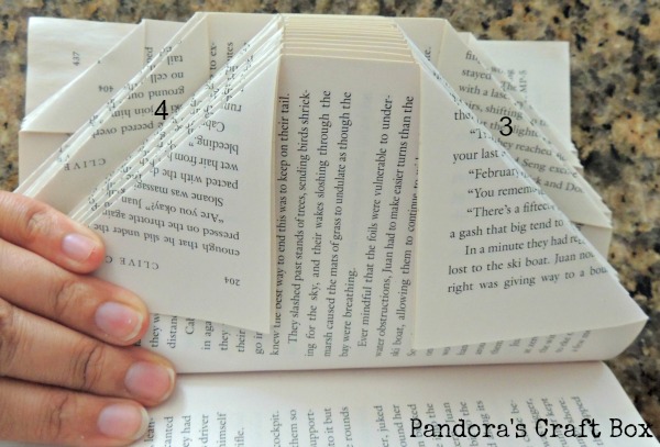 book folding, book fold pattern, book folding origami
