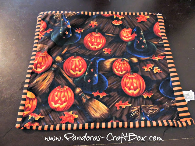 Halloween place mats tutorial, DIY