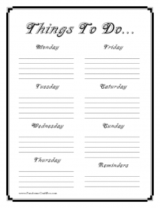 To Do list printable free organization printables, printable, printables, to do list printable, kids activity printables, meal printable, cleaning printable