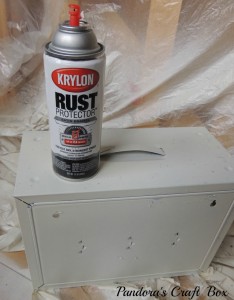 tool box, tool chest, makeover, diy, krylon, spray paint, purple, metal took chest, rust, chalkboard paint, flea market