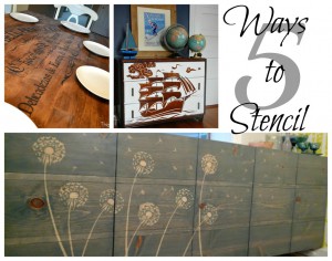 stencil dresser, DIY stencil wood, Stencil furniture, Stencil tutorial,