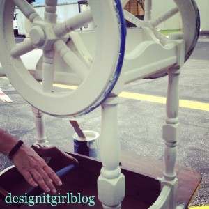 serving cart, DIY painting rolling serving cart, serving cart with wheels, outside rolling cart
