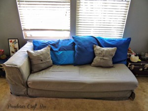 couch reupholstering, sofa reupholstering, target, tablecloth, grey