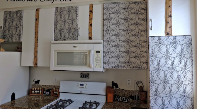 halloween-burlap-cover-cabinet-DIY