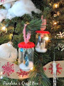Christmas, Christmas ornament, Holiday crafts, recycled, recycled baby food jar, ornaments, mason jar ornament, 