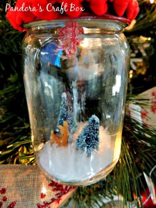 Christmas, Christmas ornament, Holiday crafts, recycled, recycled baby food jar, ornaments, mason jar ornament, 