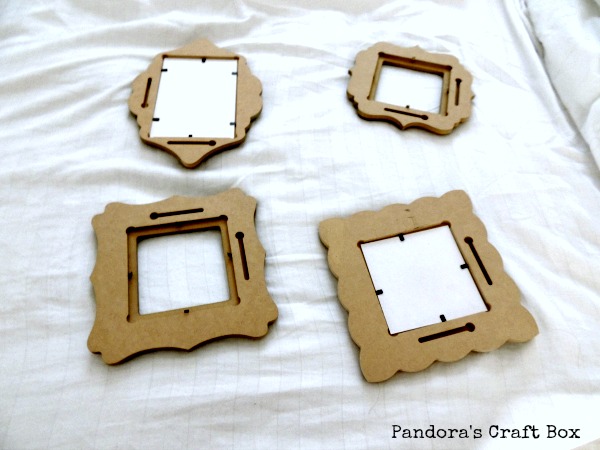 gold frame, cut it out frame, gold spray paint, DIY, Crafts
