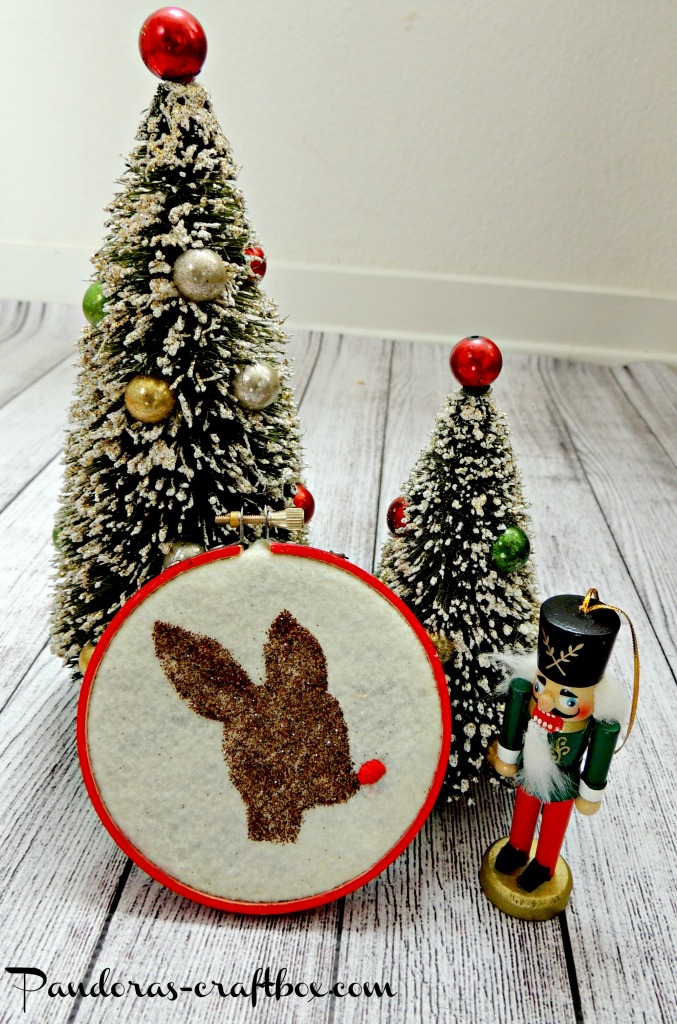 embrodery hoop, reindeer hoop, tutorial, embroidery reindeer, christmas craft, christmas ornament, tutorial, diy